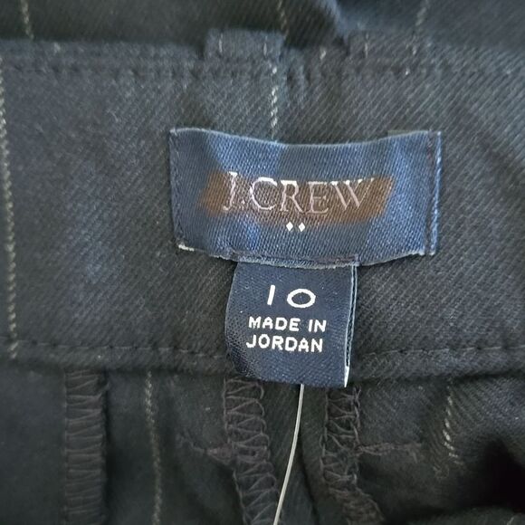 NWT J.Crew Factory Striped Dress Pants Navy Blue - Picture 4 of 5